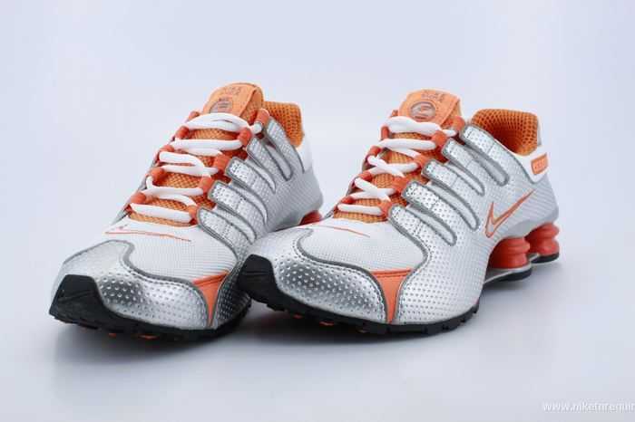 orange et argentee Nike Shox NZ (2)
